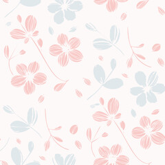 Floral Seamless Pattern – Elegant Botanical Background Design