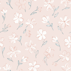 Floral Seamless Pattern – Elegant Botanical Background Design