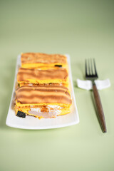 Looks really delicious. Golden delicious sandwich pastry