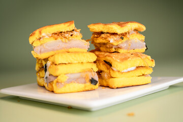 Looks really delicious. Golden delicious sandwich pastry