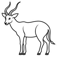 Monoline Saola Illustration