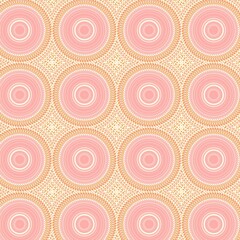 Pink and Orange Mandala
