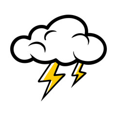 Cloud Lightning Icon