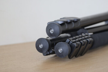 Carbon photographic tripod with any accessories ballhead and quick release system