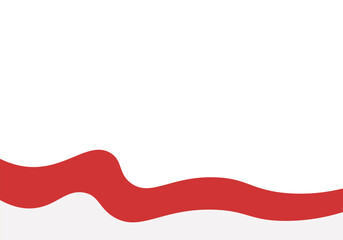 Independence Day Indonesia Wavy Flag Element