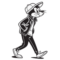 Funny Cartoon Figure – Adorable Vector Art, Whimsical Cartoon Character – Bold and Simple Design, Playful Cartoon Mascot – Creative and Happy Vector Illustration