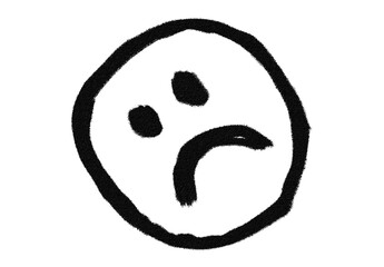 Sad face vector illustration