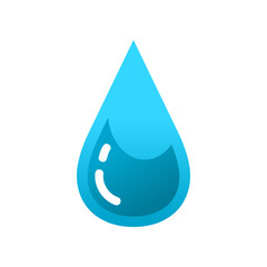 Blue water drop icon vector design