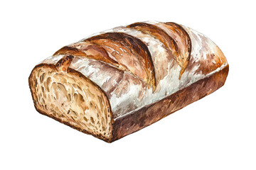 Homemade sweet rye loaf with a golden crust displayed on a wooden surface, showcasing its soft interior and artisanal craftsmanship for a rustic kitchen ambiance