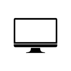 Fototapeta premium Flat design of a desktop display icon