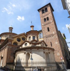 Church of Santa Maria next to San Satiro (Italian: Chiesa di Santa Maria presso San Satiro), Milan, Italy