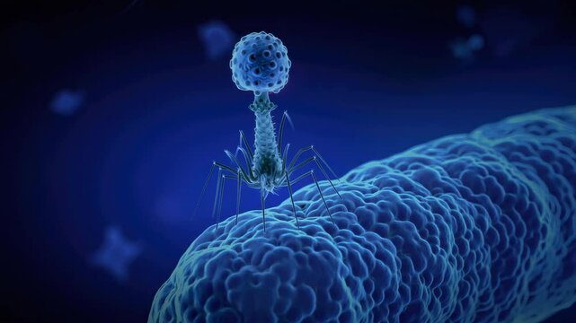 Bacteriophages interact with bacteria in dynamic ways, showcasing their role in controlling bacterial populations within diverse environments and ecosystems