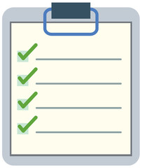 Checklist on a Clipboard Illustration
