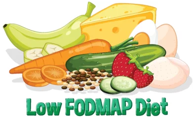  Colorful Low FODMAP Diet Food Illustration © GraphicsRF