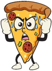  Animated Pizza Slice with Expressive Face © GraphicsRF
