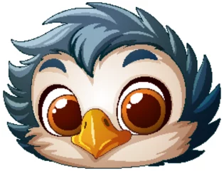  Adorable Baby Bird Illustration © GraphicsRF