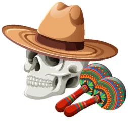  Mexican Cultural Symbols Illustration © GraphicsRF