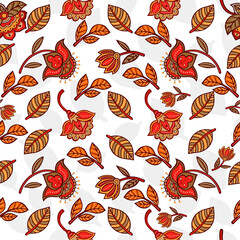 Beautiful and elegant vector Indonesian batik pattern template. Seamless pattern with floral vector background, simple pattern, repeated pattern.