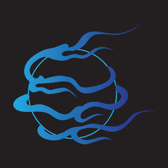 blue fire japanese flame tattoo traditional