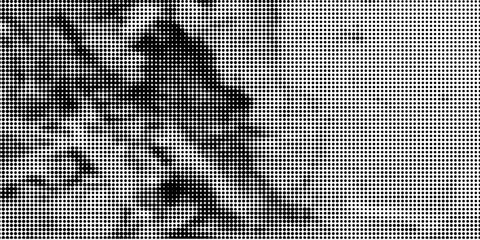 Basic halftone dots effect in black and white color. Halftone effect. Dot halftone. Black white halftone.Background with monochrome dotted texture. Polka dot pattern template. circle dot