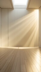 Sunrise Reflections in a Minimal Mirrored Room