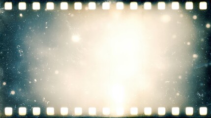 A vintage film strip frame with light leaks, scratches, and grainy texture, evoking a nostalgic, retro photographic effect.
