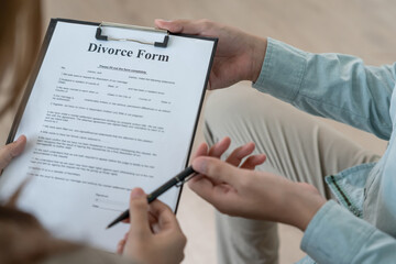 Divorce. husband pass on Divorce form for Wife . Couples desperate and disappointed after marriage....