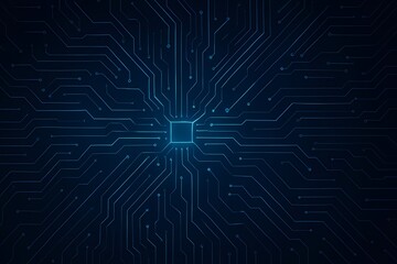 Image of tech - inspired blue circuit board pattern, suitable for chip - tech promotions, electronic - product designs, or tech - brand creatives.