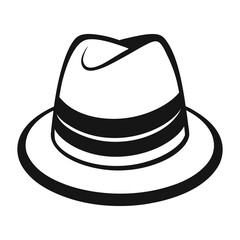 Trilby Hat Outline Set with Angled and Snap Brim Designs