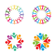 Colorful  of Unity and Community logo