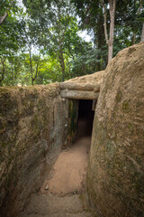 Tin Keo relic site is where President Ho Chi Minh lived and worked, directing the resistance war and deciding to launch the Dien Bien Phu Campaign.