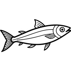 Sardine Sketch Vector Art