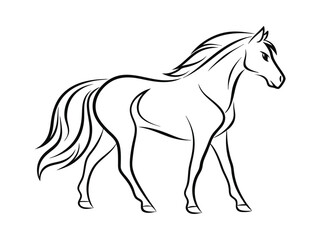 Obraz premium Continuous one-line drawing of a modern house, single line vector art illustration. 