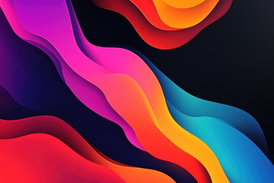 Vibrant Black Friday Sales Event Banner: A Colorful Abstract Background for Unmissable Discounts