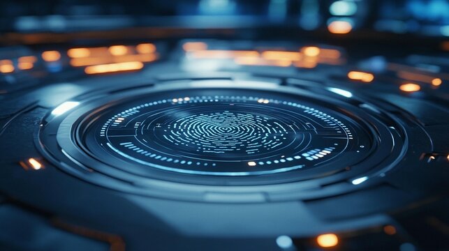 Futuristic Biometric Scanner