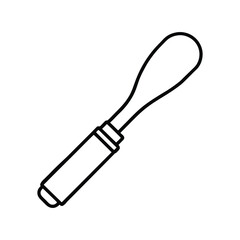 terminal crimp sleeves line art on white background