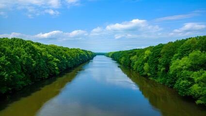 Obraz premium river in the park