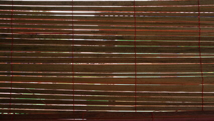 curtains made from bamboo pieces