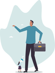 Woman right, feminism speak out for gender gap, inequality in work or female leadership to negotiate and succeed in life .character for design.