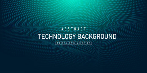 Digital technology speed connect blue green background, cyber nano information, abstract communication, innovation future tech data, internet network connection, Ai big data, line dot illustration