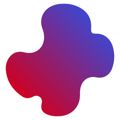 Abstract Pink-Orange Gradient Organic Blob Shape. Versatile design element for backgrounds, text boxes, overlays, or adding a modern, soft touch to digital graphics