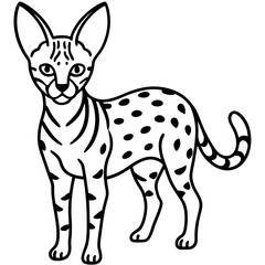 Serval Silhouette Art