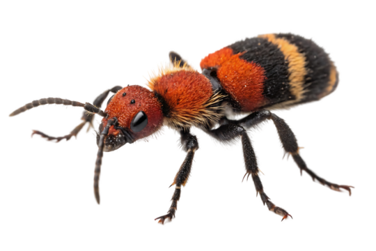 Red Velvet Ant On Dry Ground