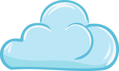 vector illustration of cloud