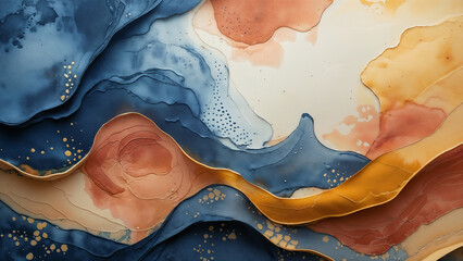 Soft watercolor batik dreamscape with flowing lines, vivid hues, and abstract cultural elegance.