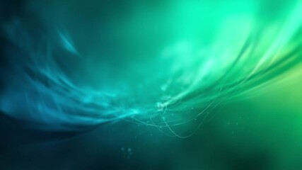 Abstract Emerald Swirls: A captivating abstract composition of fluid, flowing emerald and teal hues, reminiscent of celestial nebulae or ethereal smoke. - Powered by Adobe