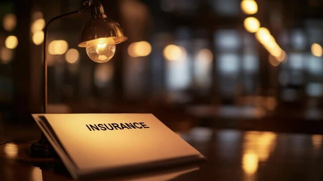paper concept "INSURANCE" policy legal contract between the insurance company and the person business