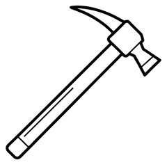 Simple Hammer Contour Illustration