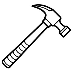 Simple Hammer Contour Illustration