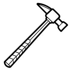 Simple Hammer Contour Illustration